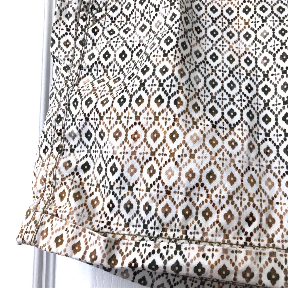Sonoma Tribal Boho Pattern Chino Style Shorts - Picture 4 of 8